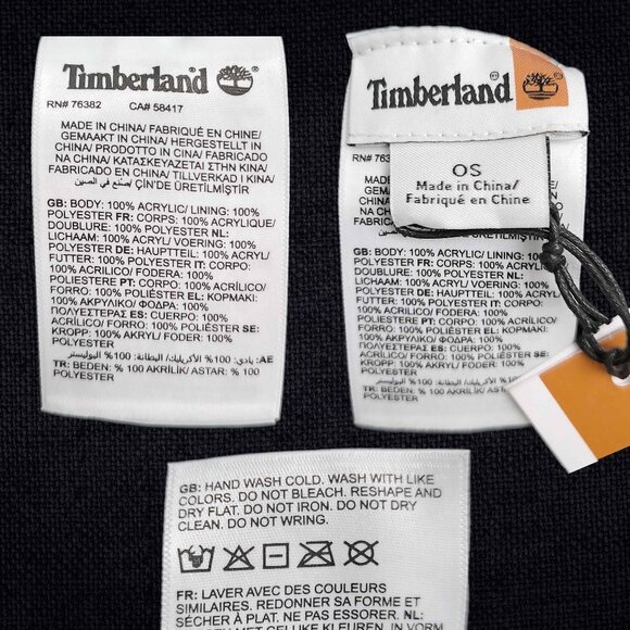 TIMBERLAND ~ Black Pom Winter Hat ~ OS  NWT - Picture 6 of 9